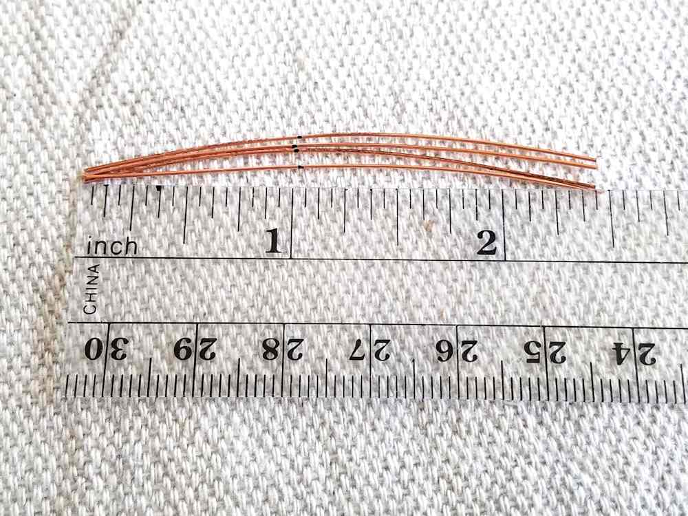 Delicate Bar Pendant, Step 15: Cut four pieces of 24ga half-hard wire to 2-1/2 inches long