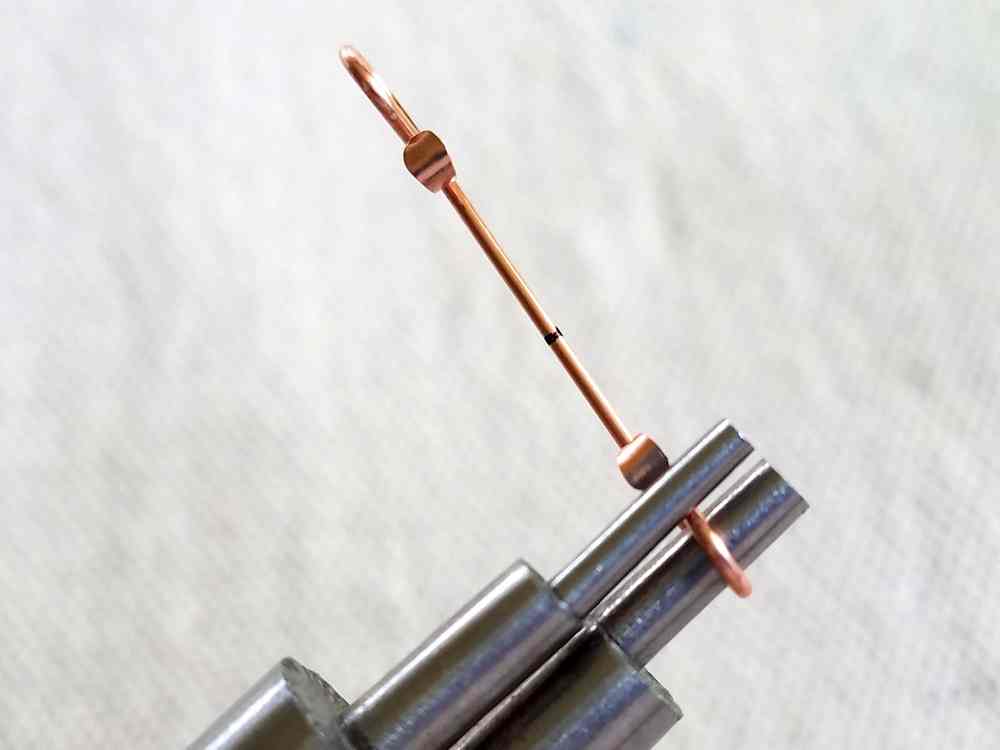 Delicate Bar Pendant, Step 4: Finish shaping Wire 1 with Stepped Bail-Making pliers