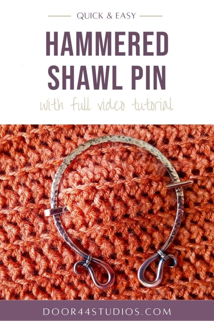 Quick & Easy Hammered Shawl Pendant Tutorial - Pinnable Image
