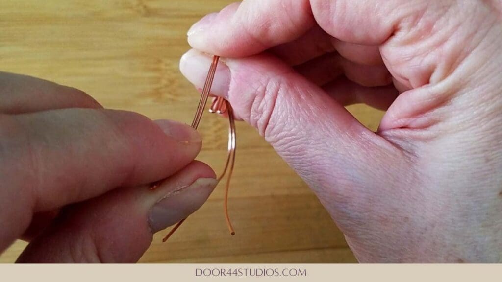 Book matching the simple heart hoop earrings for symmetry